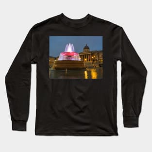 Trafalgar Square London UK Fountain United Kingdom Long Sleeve T-Shirt